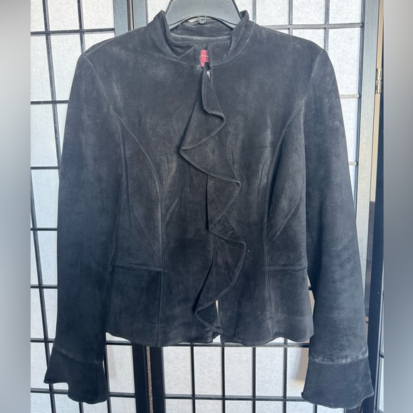 Margaret Godfrey 100% Suede Leather Jacket - Picture 2 of 8